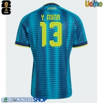 Maglie da calcio Colombia Yerry Mina #13 Seconda Maglia Mondiali 2026  Manica Corta